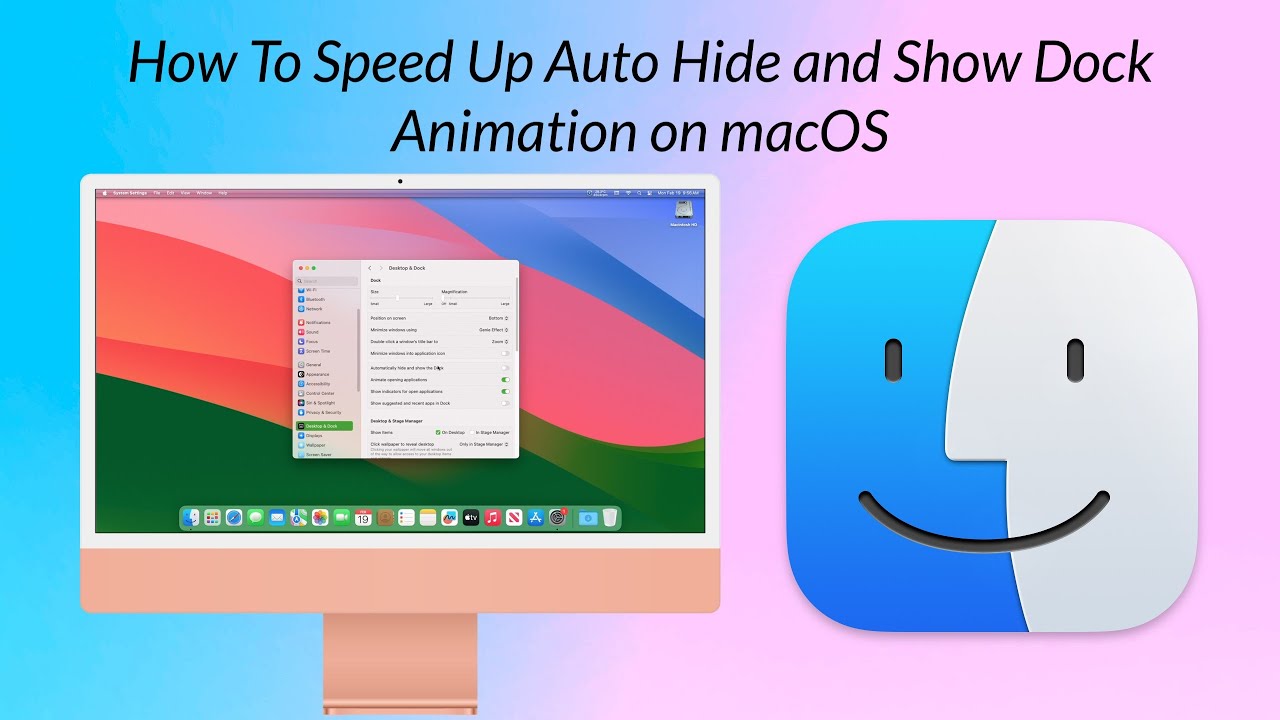 Как ускорить автоматическое отображение/скрытие Dock в macOS