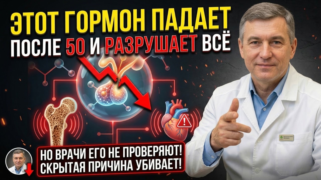 Этот гормон падает после 50 и разрушает всё — но врачи его не проверяют