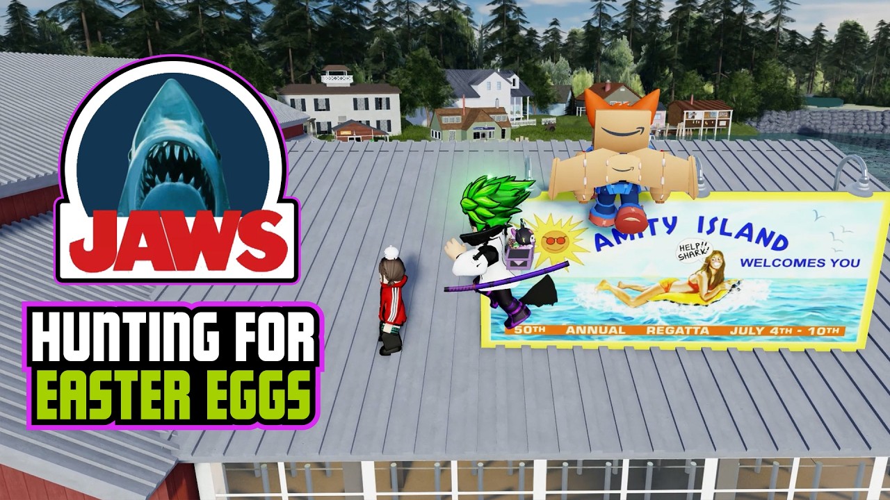 MORE Secret Easter Eggs Hidden in the JAWS Roblox Ride!