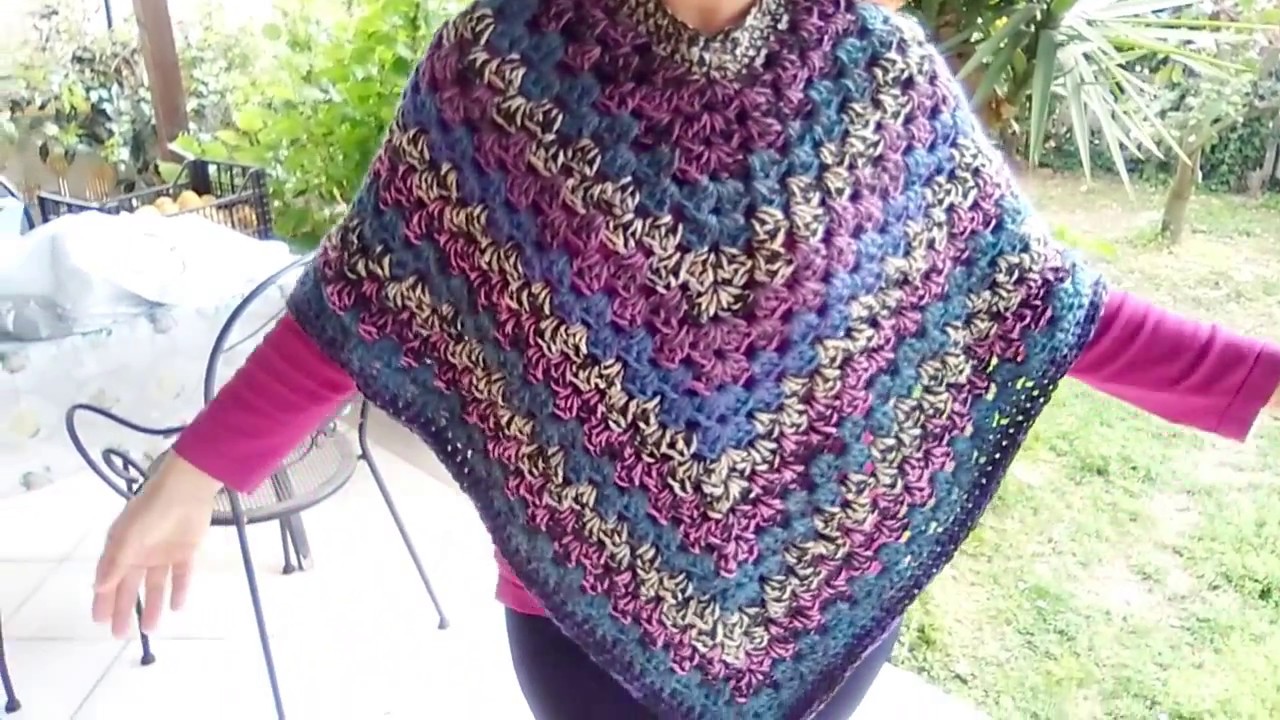 PONCHO FACILE E VELOCE all'uncinetto #ponchouncinetto