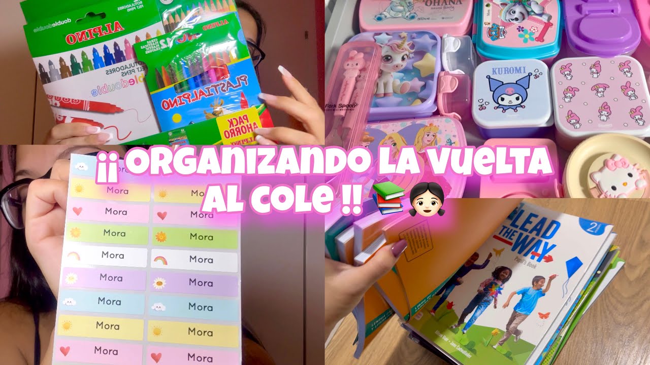 Organizando la vuelta al cole !!! 🎒📚 (preparando los libros y tarteras) 