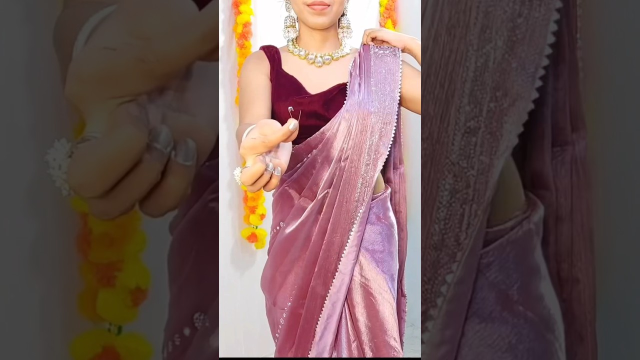 JIMMY CHOO SAREE DRAPING EASY STEPS|#saree_draping_guide #fashion