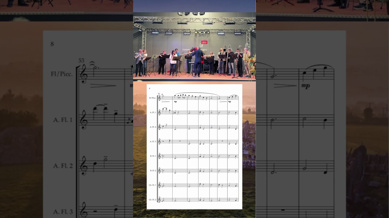 'Slane' for piccolo & low flute ensemble