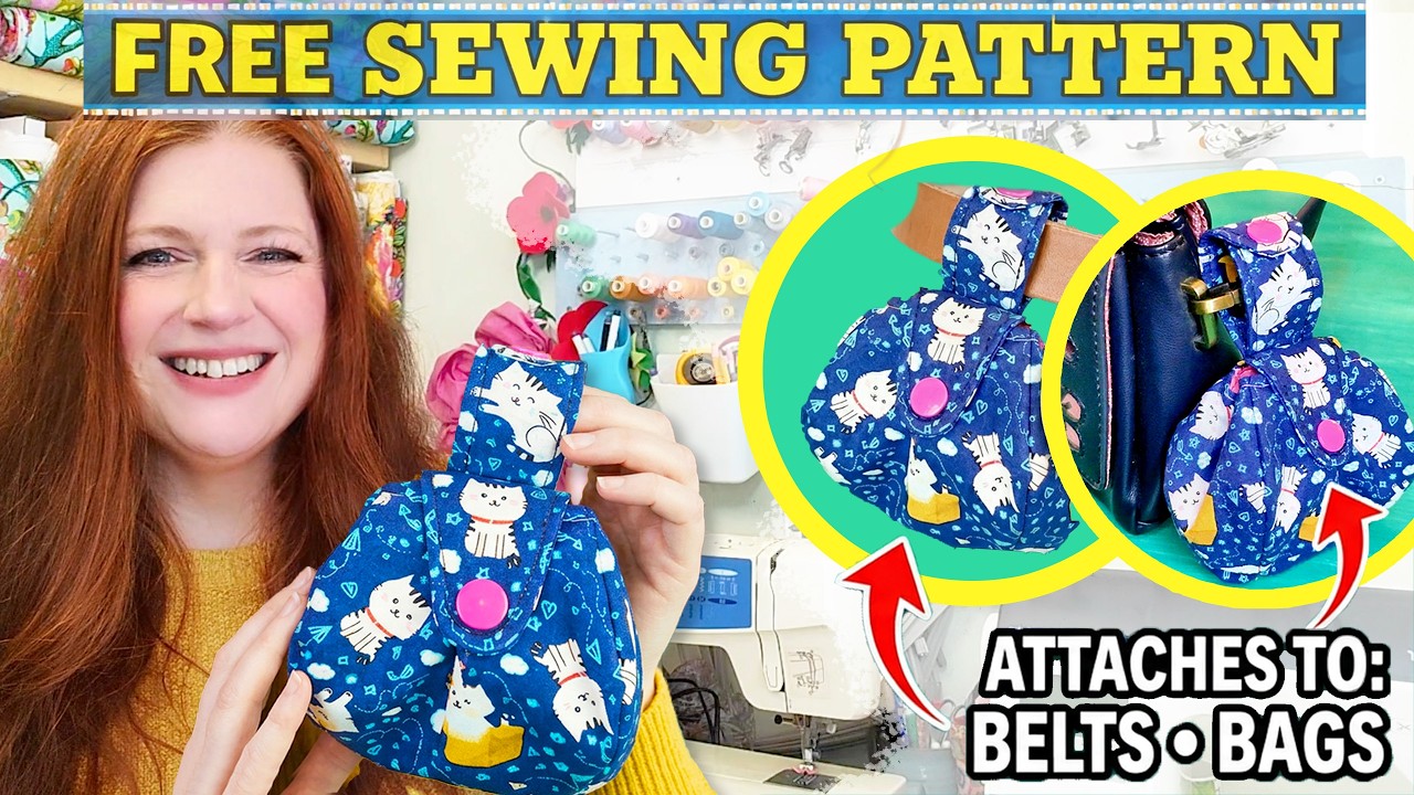 Сшейте вместе со мной сумочку на кнопках — по бесплатной выкройке в формате PDF.