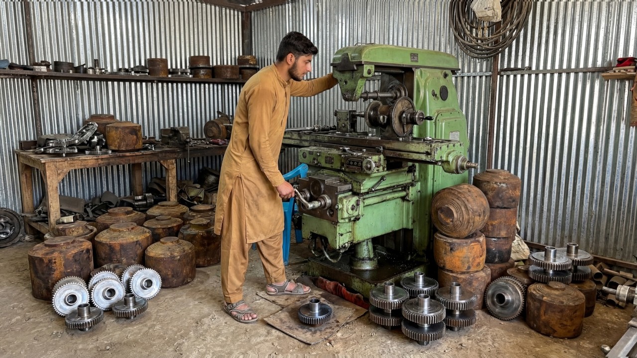 Top 3 Afghan Mechanic Machining Projects with old Machines