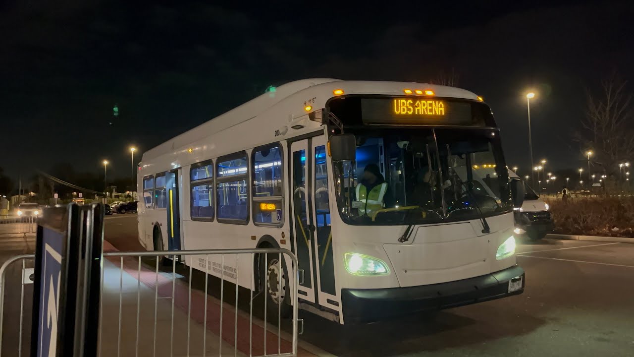 DVP || USB Arena Shuttle Bus Action @ Elmont-UBS Arena Station LIRR