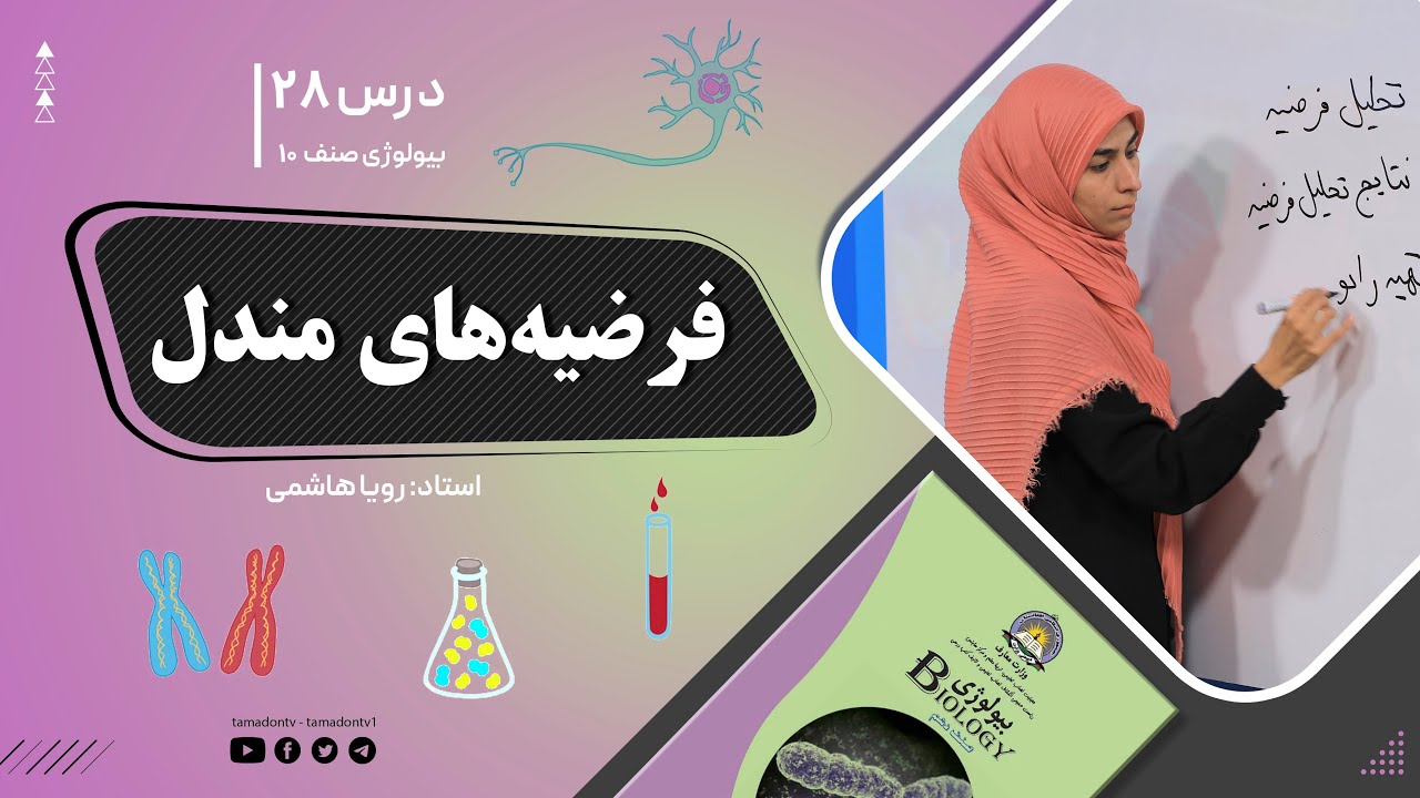 بیولوژی صنف دهم- جلسه بیست وهشتم- موضوع: فرضیه های مندل -13-11-1401