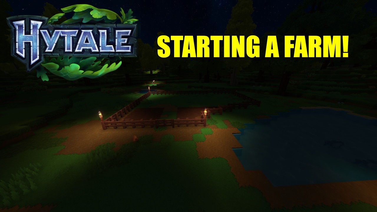 Hytale ep 4: Starting a Farm!