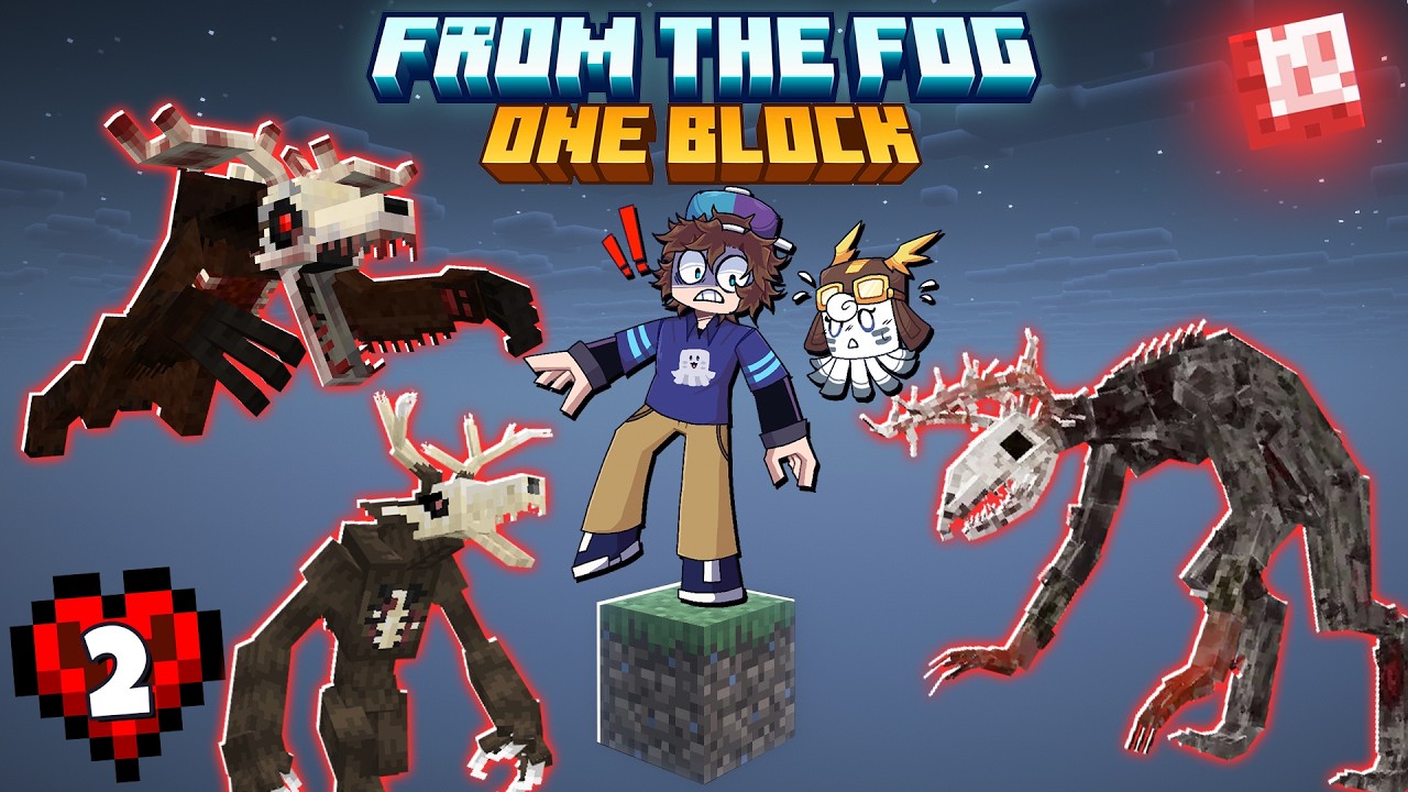 MINECRAFT ONE BLOCK FROM THE FOG TẬP 2 : Quái Vật Tuần Lộc Muốn Ăn Thịt Mình !!