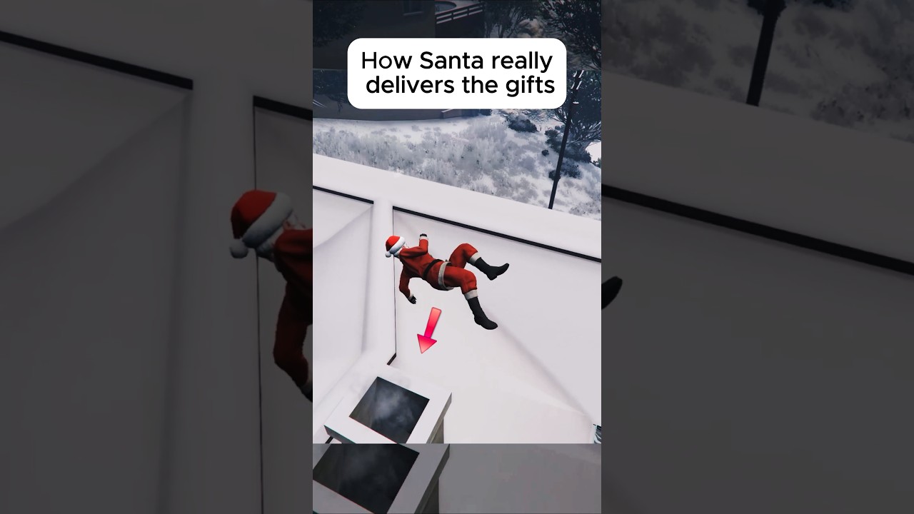 Santa Claus is crazy in GTA 5 #shorts #gta5 #gtav #gtaviral