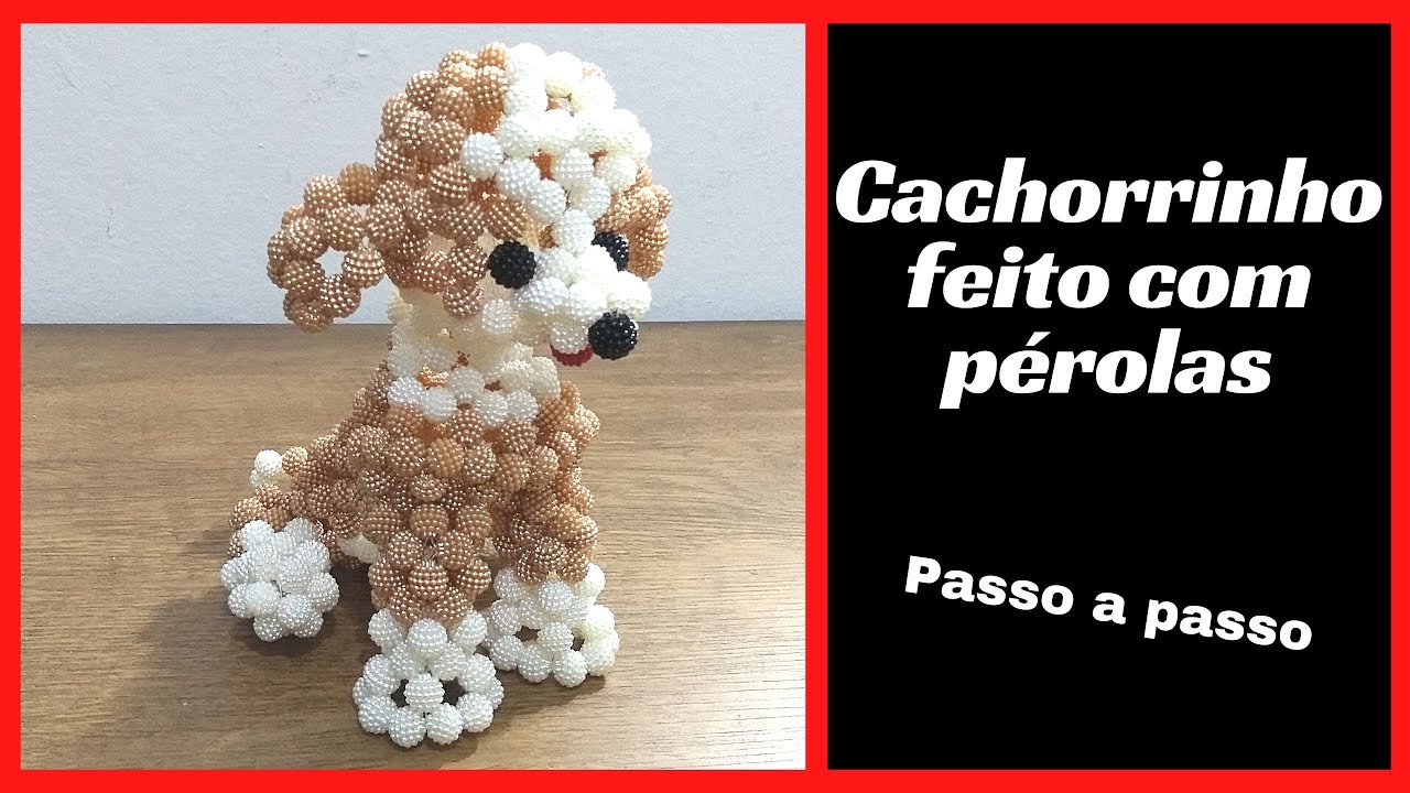 Cachorro de miçangas /Beaded Dog Tutorial / Diy Beads