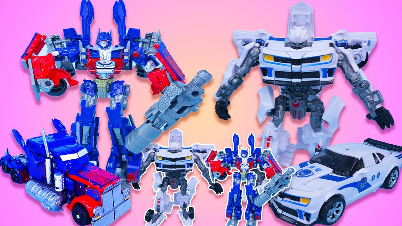 Unboxing a Transforming Tank Robot vs Transforming Police Car Robot | Review Toys