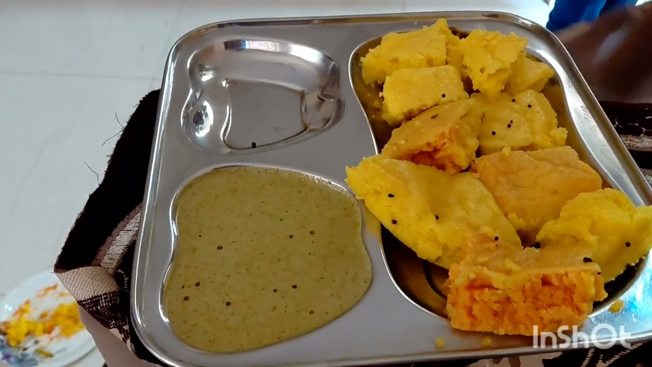 आज बनना है ढोकला मूमफली की चटनी और चुकंदर की सब्जी रोटी... 