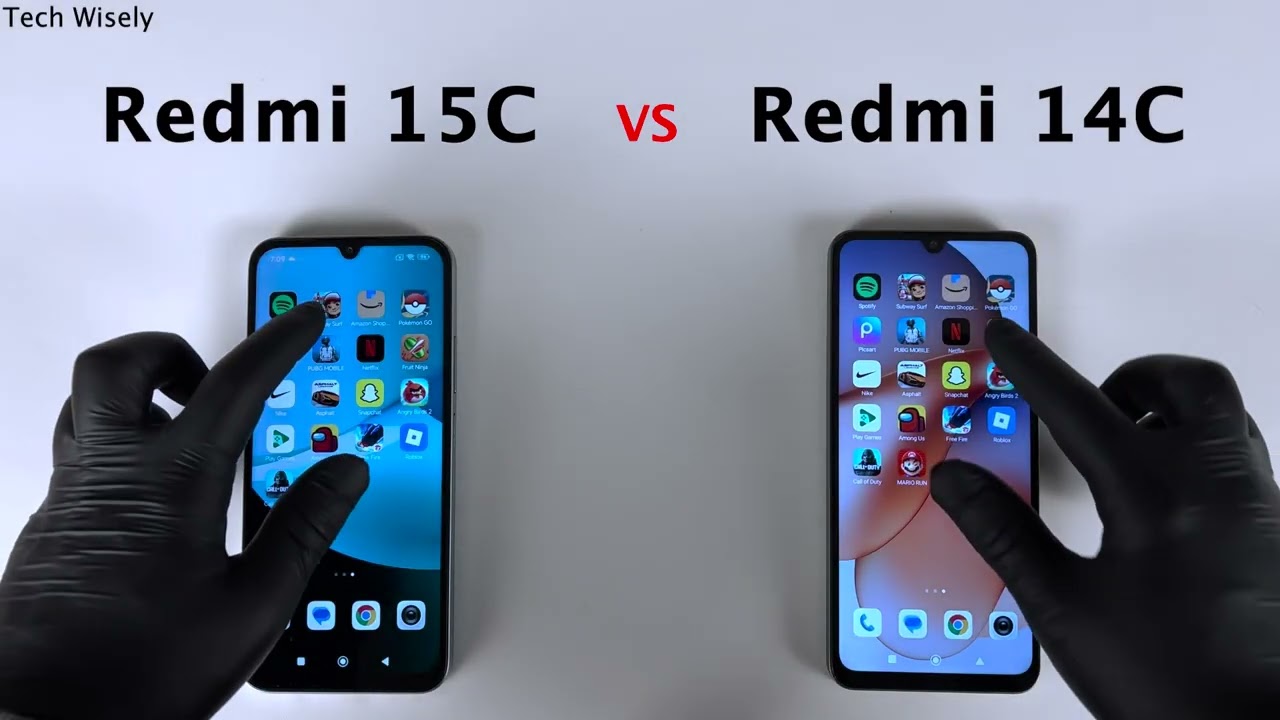 Redmi 15C против Redmi 14C — тест скорости