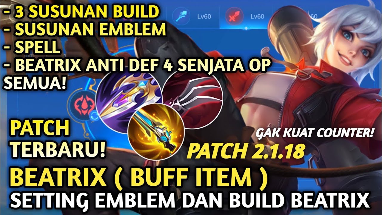 NEW PATCH 2.1.18 ! SET BUILD BEATRIX TERSAKIT 2025 EMBLEM ITEM BEATRIX TERSAKIT 2025