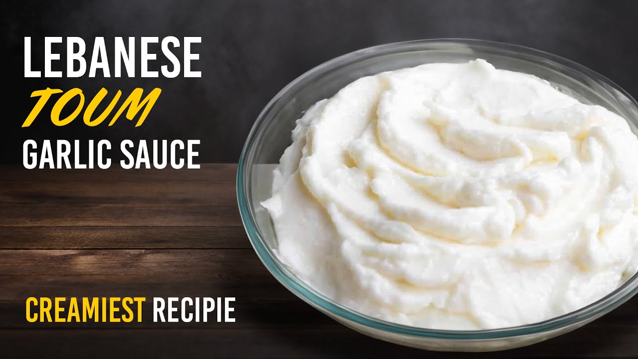 Traditional Creamy Lebanese Toum Garlic Sauce : Authentic Recipe