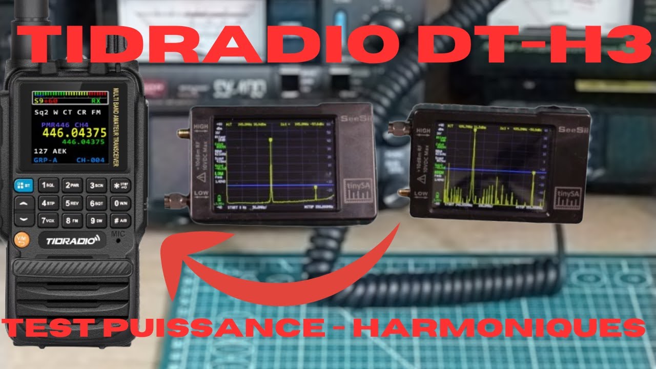 TIDRADIO TD-H3 (Version HAM ! ) - Test des puissances - Test des Harmaniques
