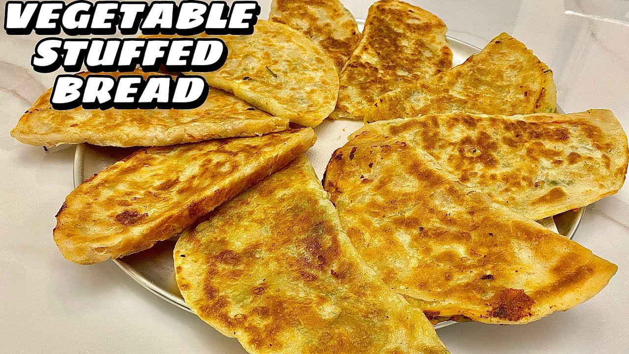 Crispy Vegetable stuffed Bread | Easy Breakfast Recipe