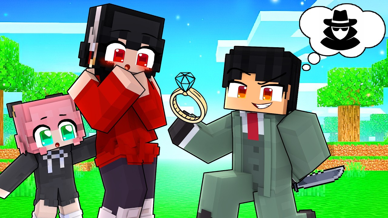 PEDIDO de CASAMENTO mas ela NÃO SABE que sou um ESPIÃO no Minecraft