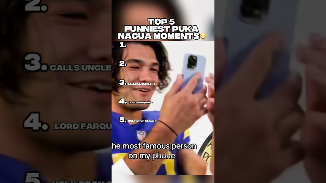 TOP 5 FUNNIEST PUKA NACUA MOMENTS😂 #pukanacua #nfl #football #sports #funny