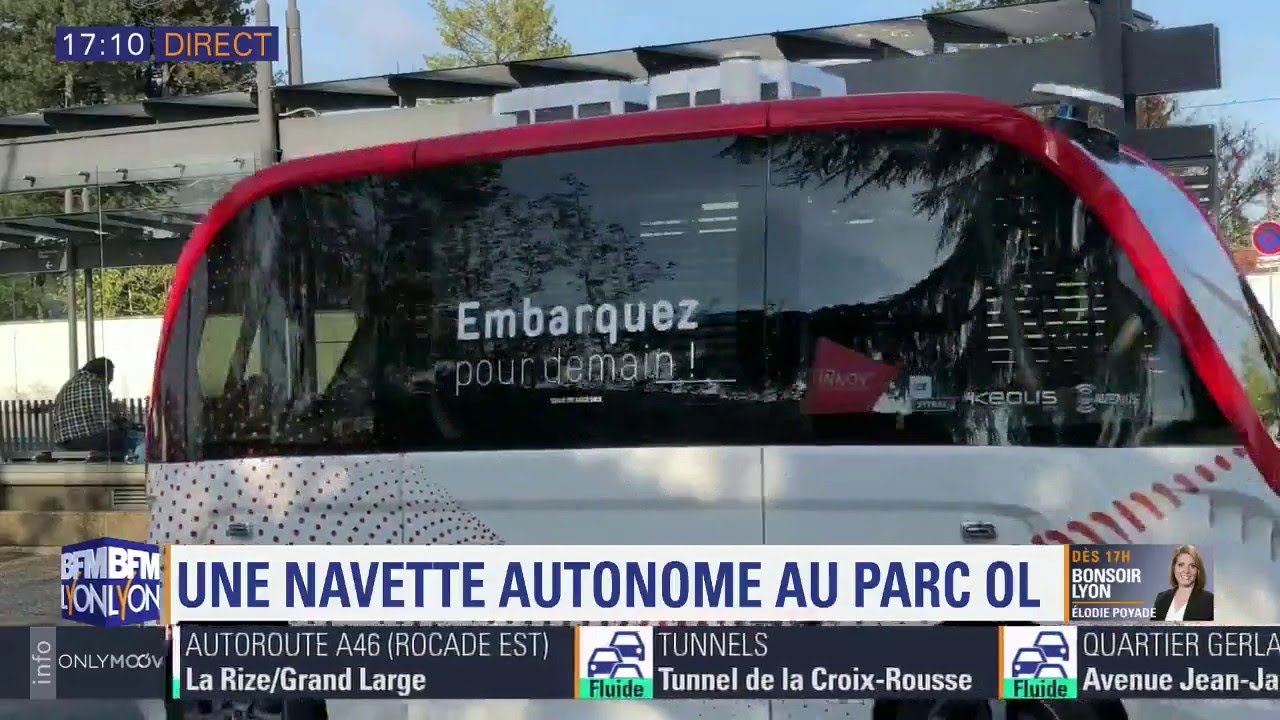 Deux navettes autonomes pour rejoindre le Parc OL
