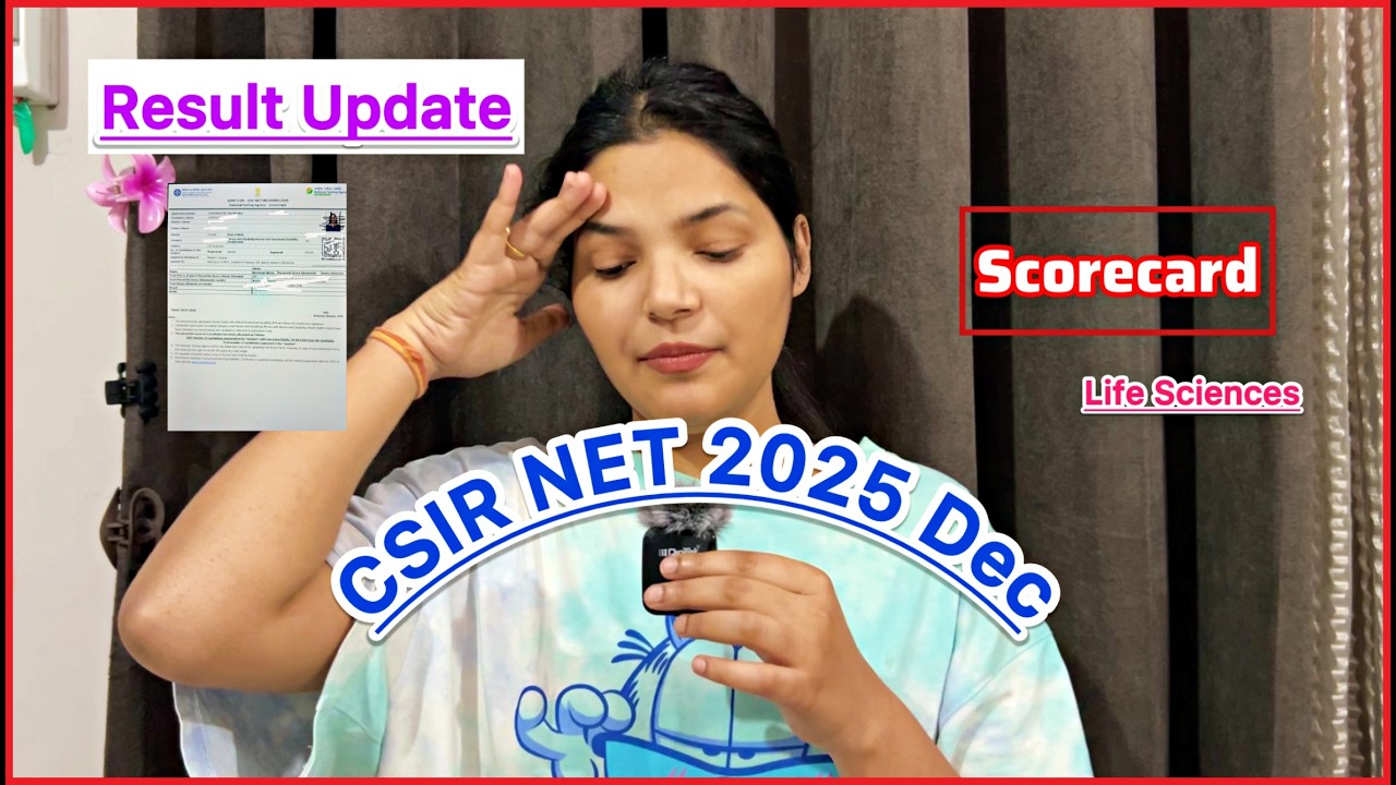 Got Less Marks As Expected😢| CSIR NET *scorecard* | Waiting for Final Merit 😶#csirnet #result #csir