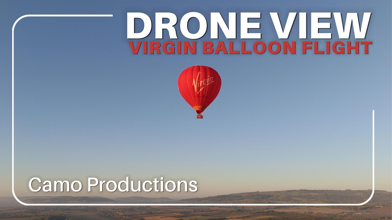Drone View: Virgin Balloon Flight Over Evesham