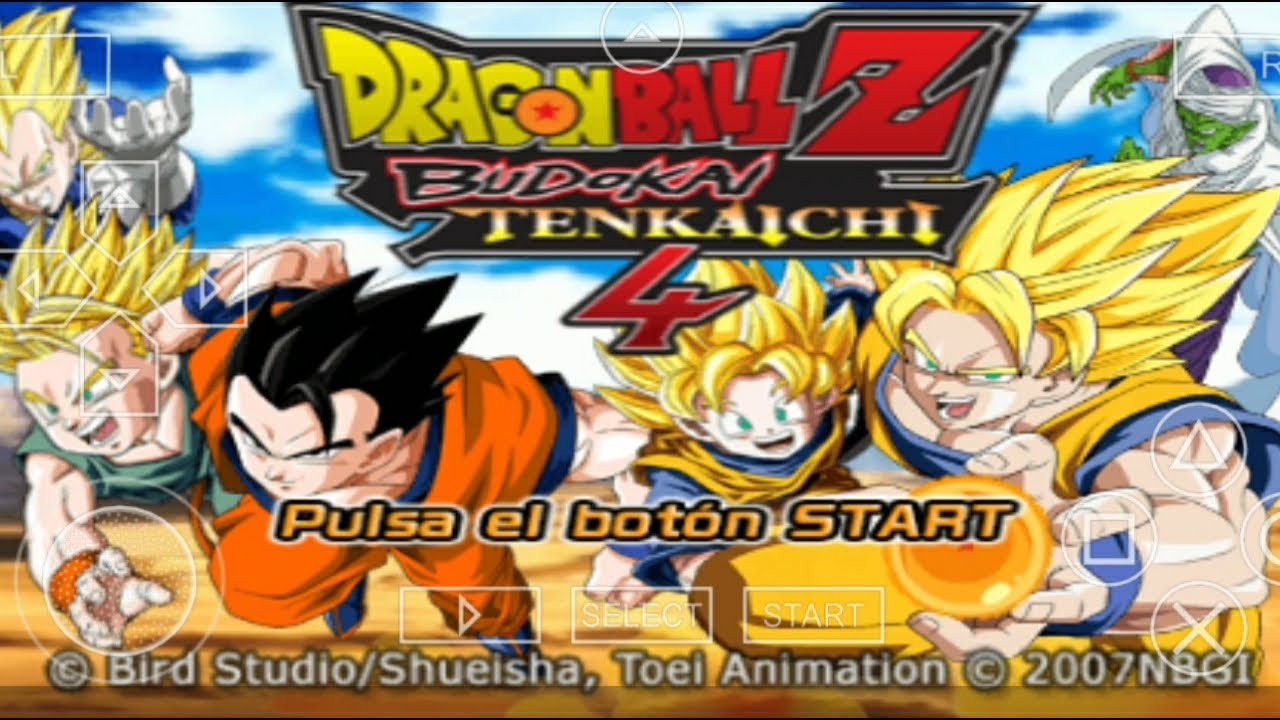 ISO BUDOKAI TENKAICHI 4 ,ROSTER DBZ TENKAICHI TAG TEAM VERSION LATINO/PPSSPP EMULATOR 