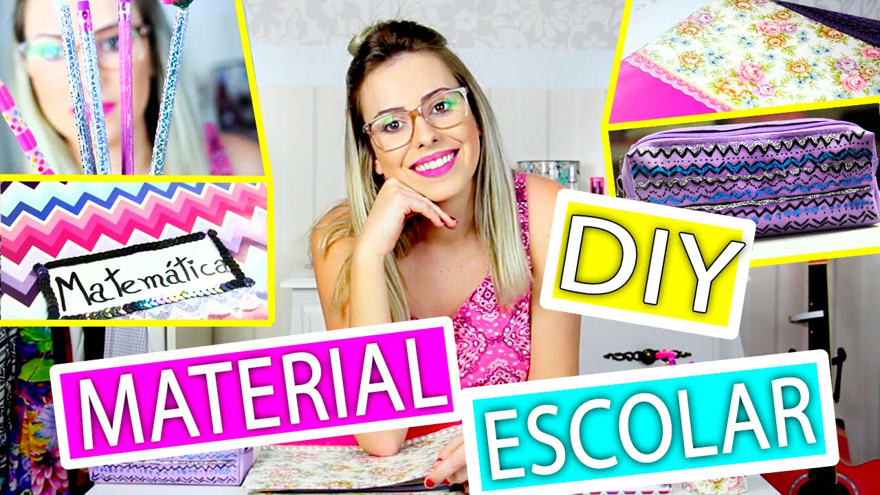 CUSTOMIZANDO MATERIAL ESCOLAR | Amanda Domenico