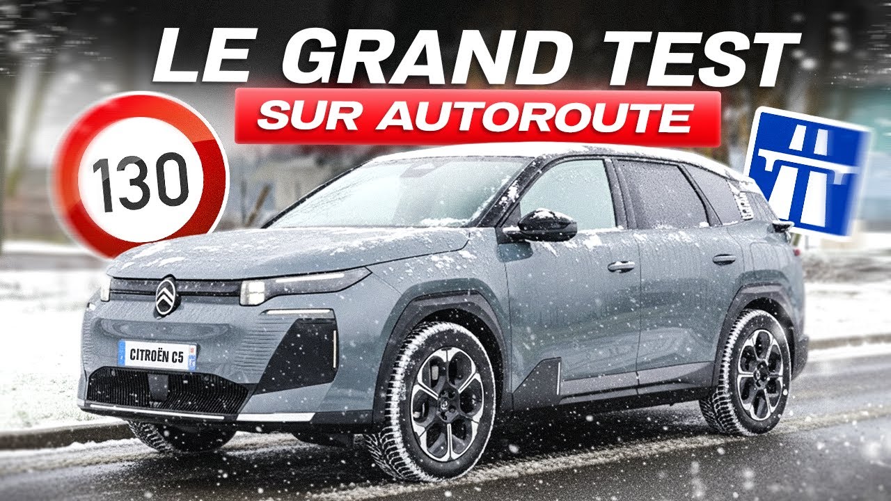 500 km d'autoroute en Citroën C5 électrique en plein hiver, quel bilan ? 🥶