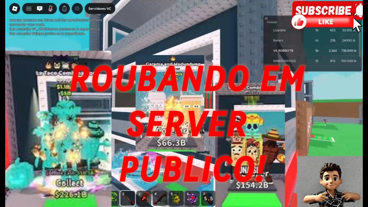 Roubando em server publico GG!!