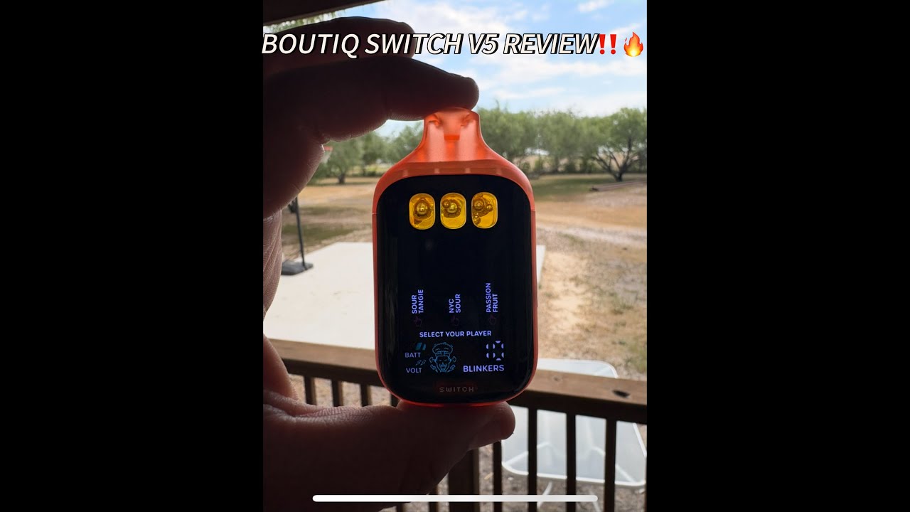 Boutiq Switch V5 Review - Sour Tangie x NYC Sour x Passion Fruit 