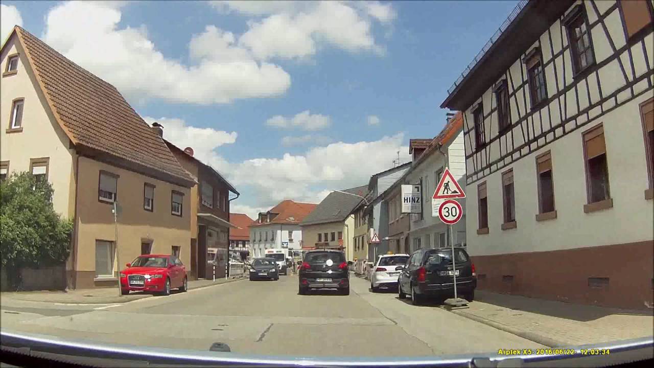 Ortsdurchfahrt im Odenwald/HP: Rimbach (Süd rein, Nord raus)
