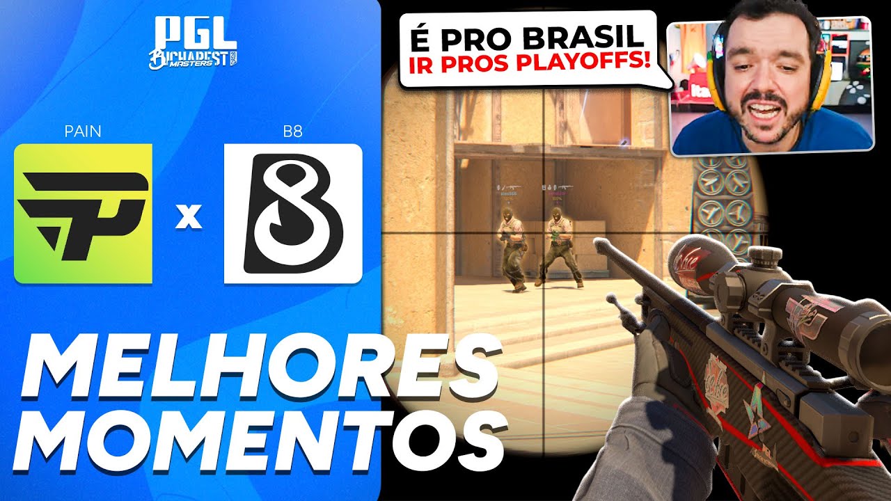 PAIN CLASSIFICADA?! PAIN vs B8 - MELHORES MOMENTOS COM GAULES - PGL MASTERS BUCHAREST 2025