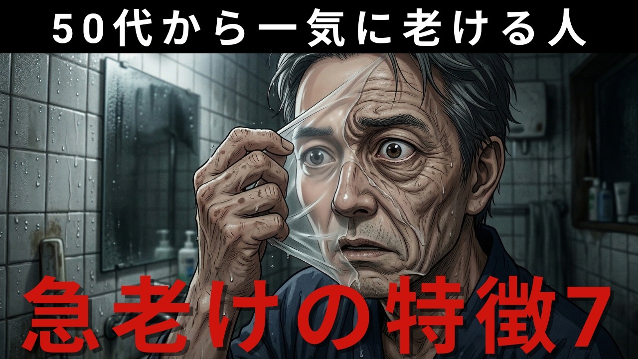 【漫画】なぜ50歳を過ぎると急に老けて見える人がいるのか - 7つの特徴