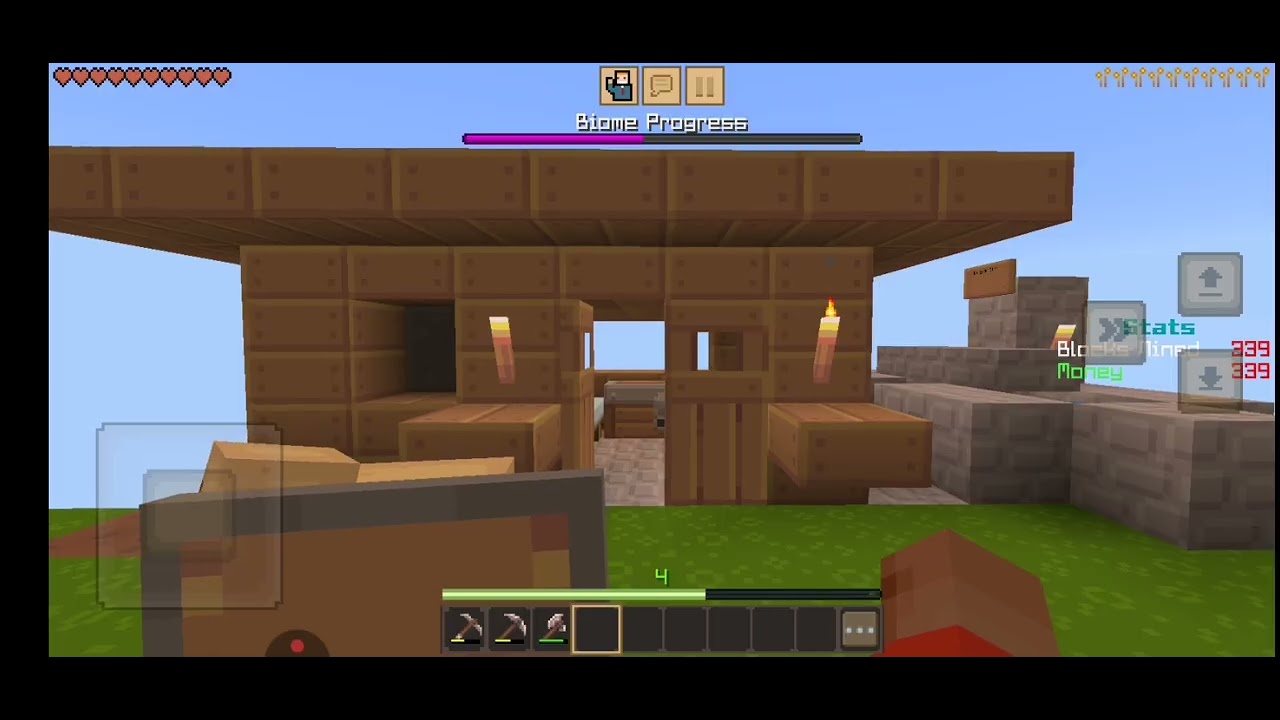 csanáltam egy házat az egy blockos sorozatba. #2 Minecraftba