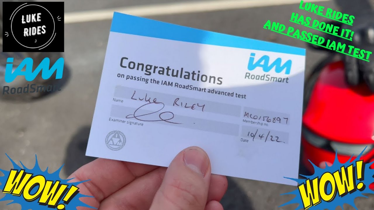 Motovlog Special / Luke Rides / Has Passed His Advanced Biker Advanced Motorcyclist Test With IAM!