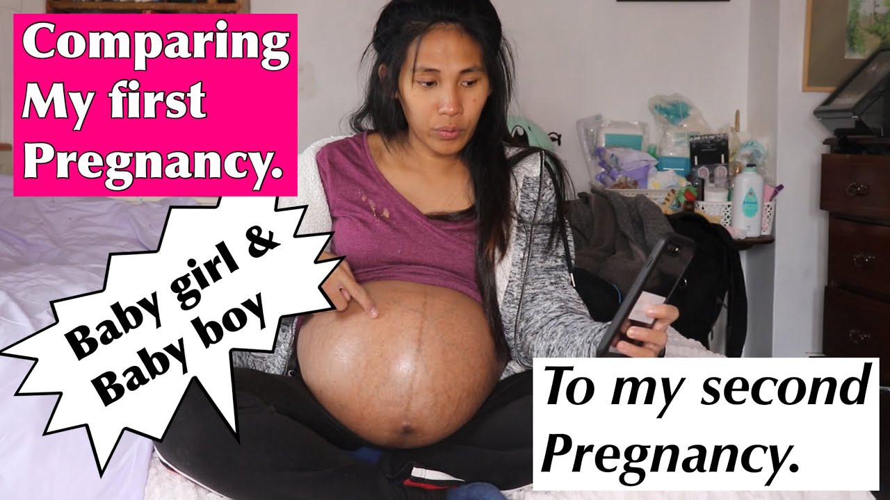 comparison on my first pregnancy and second pregnancy .