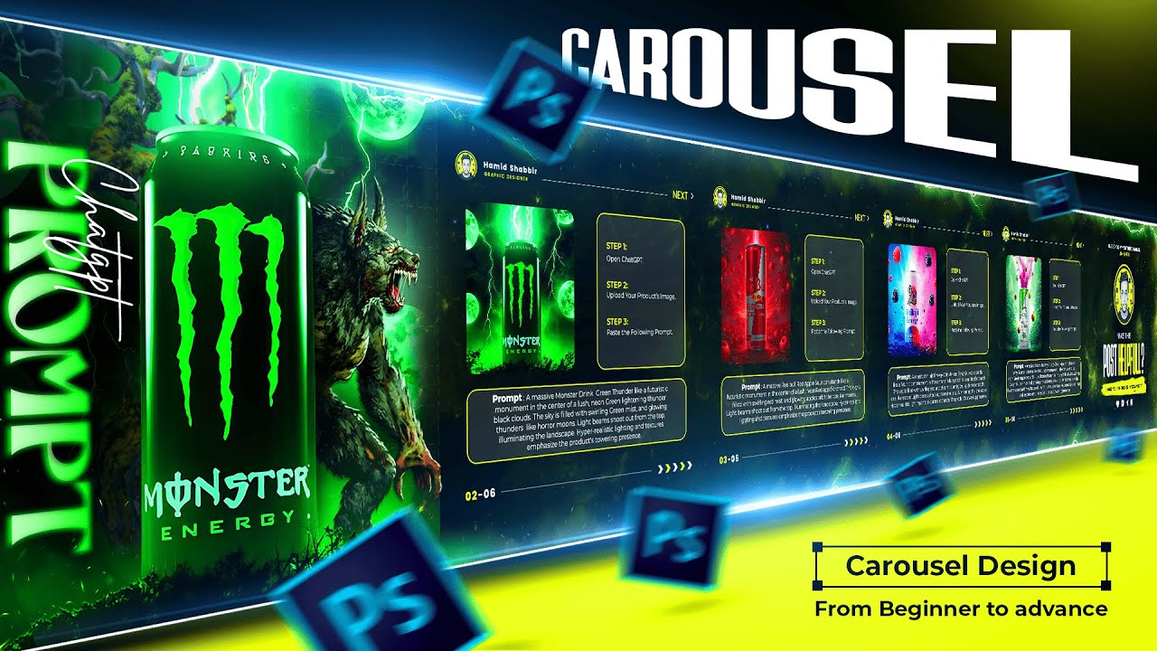 How to make a seamless Instagram Carousel in Photoshop | Beginner to Advance Guide 2025
