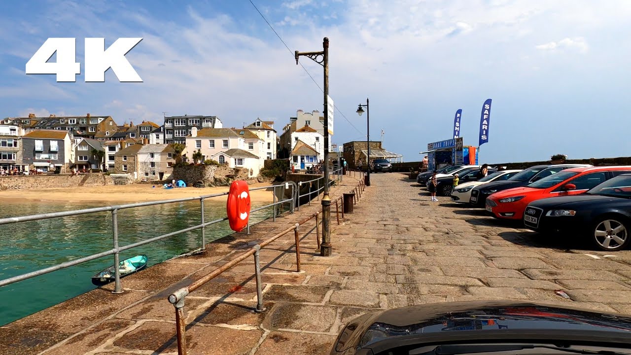 St Ives Driving Through - 4K Video