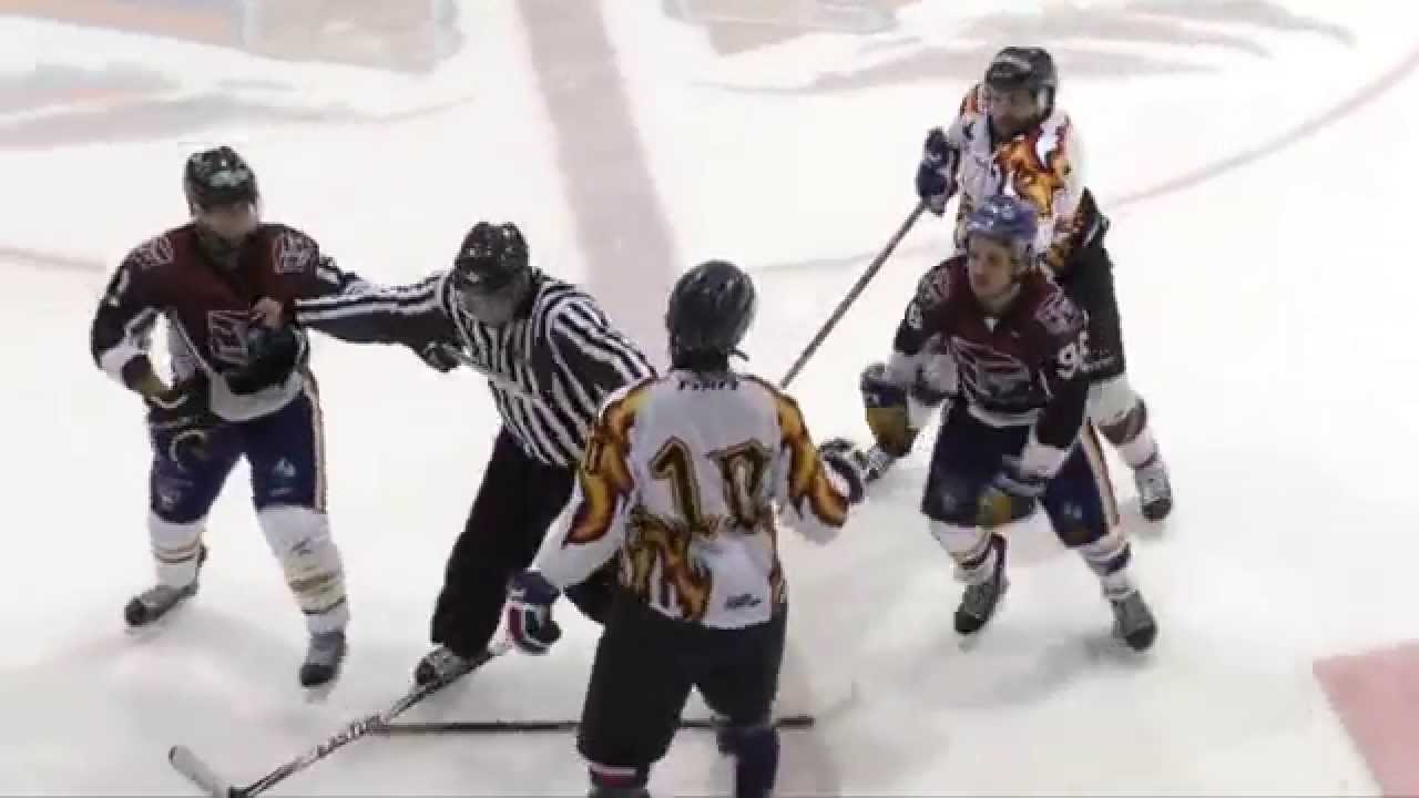 Cornwall River Kings Vs  Pr&eacute;dateurs de Laval   LNAH  Combat 18 septembre 2015