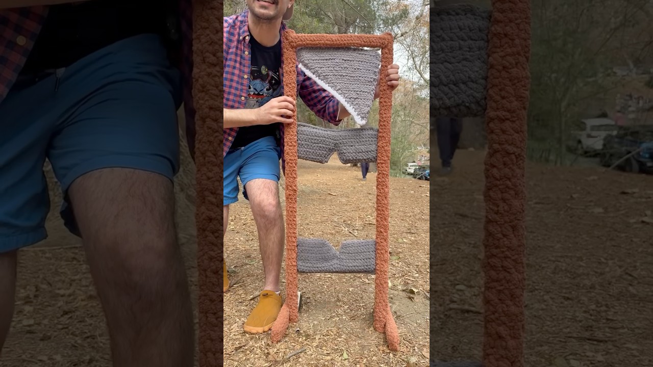 Testing Out My Crocheted Guillotine 🧶🙃🩸