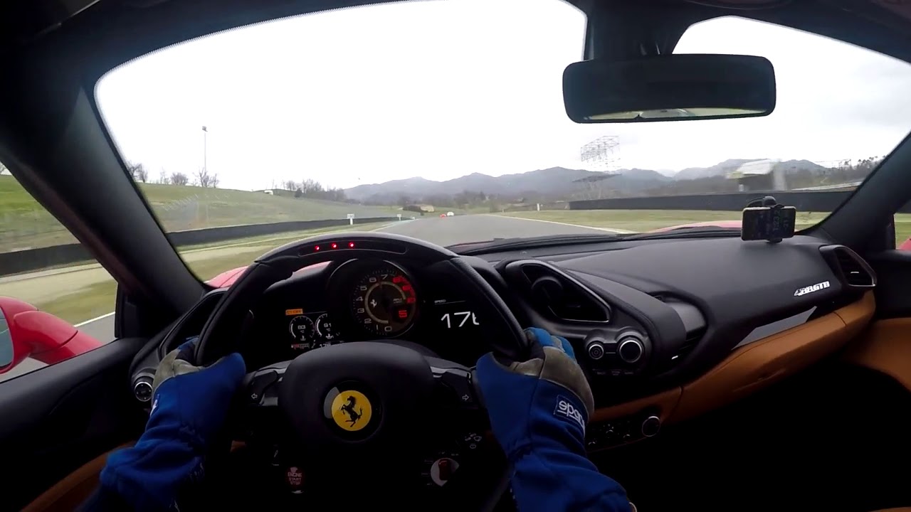 Ferrrari 488 GTB 670cv 2:08 Mugello in traffic on board   Subscribe