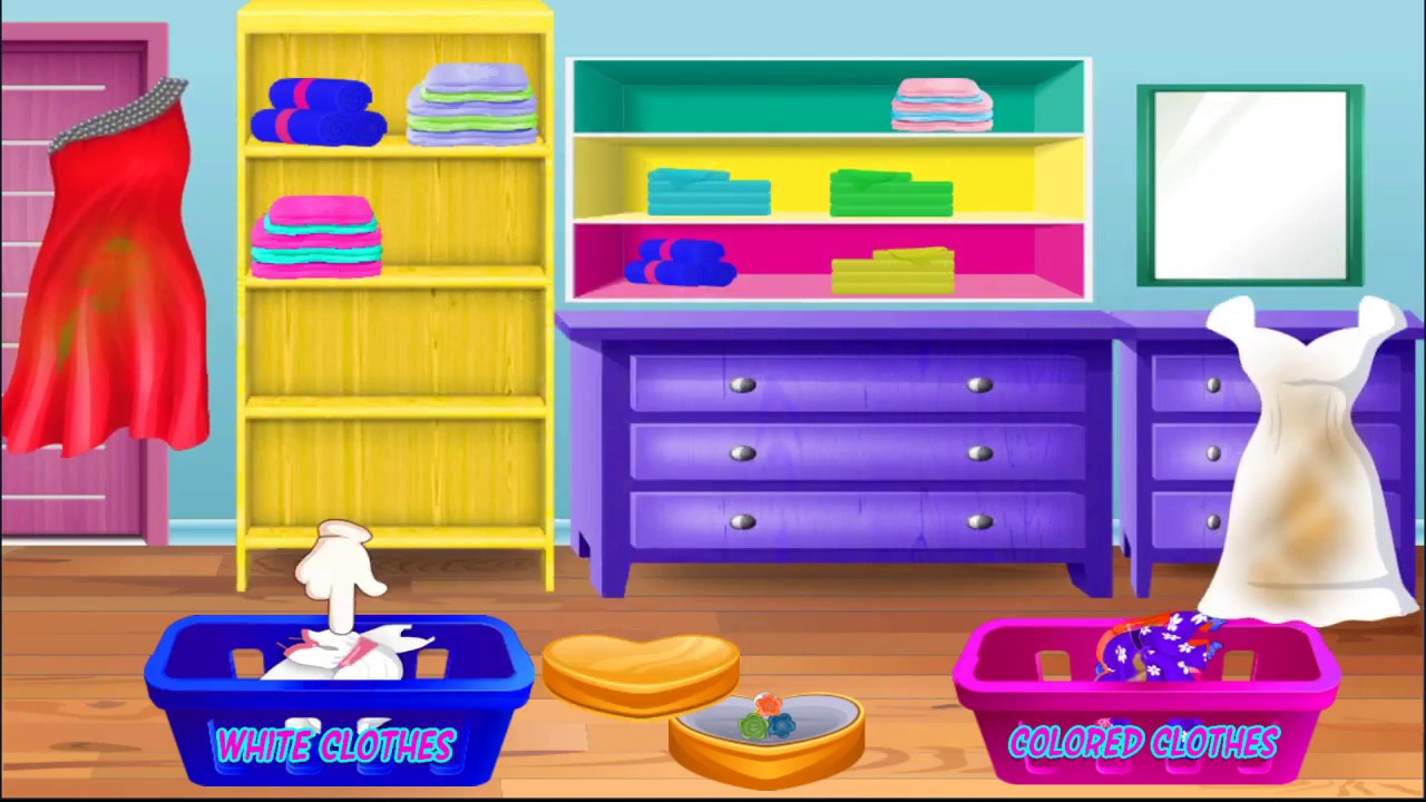 Home Laundry & Dish Washing: Messy Room Cleaning #cleaning