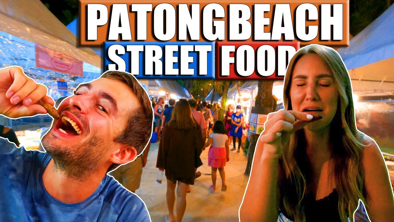 $5 Thai STREET FOOD Challenge In Phuket | Patong Beach Night Market