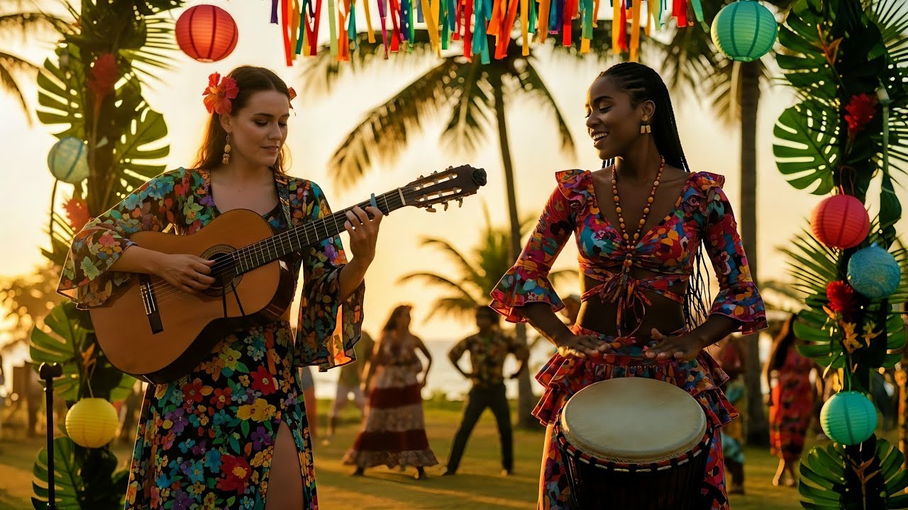 Immersive Flamenco–Caribbean Paradise: A Breathtaking Fusion of Calm, Color, and Tropical Magic