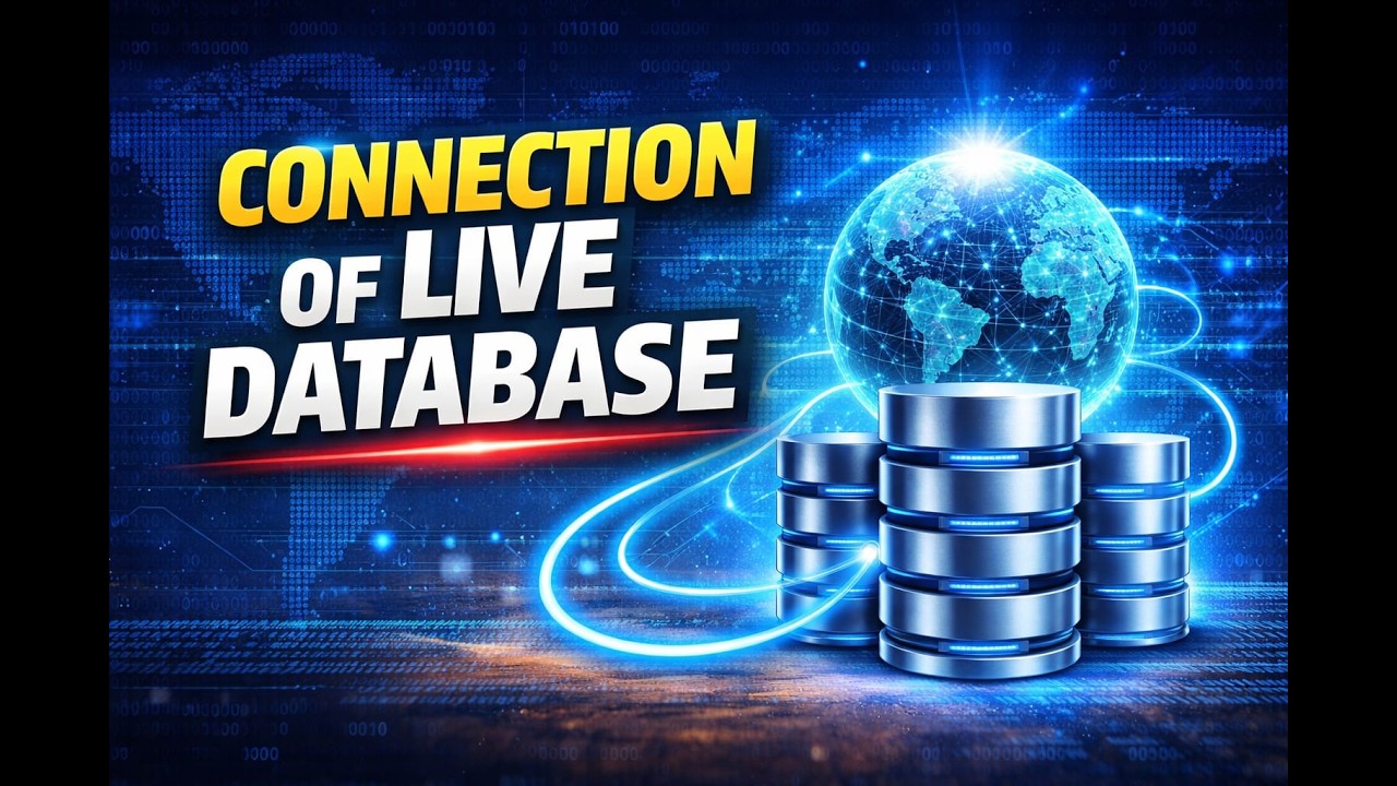 Connection to the live database and adding records in this