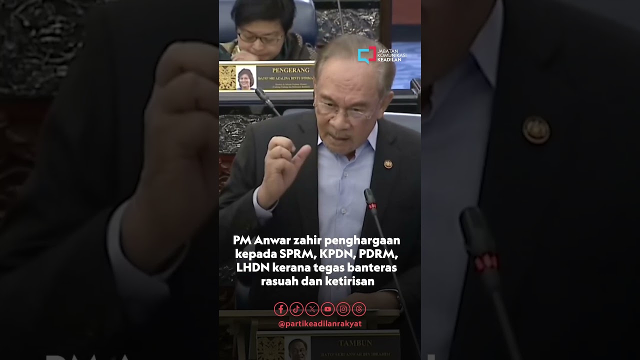 PMX zahir penghargaan kepada SPRM, KPDN, PDRM, LHDN kerana tugas banteras rasuah dan ketirisan.