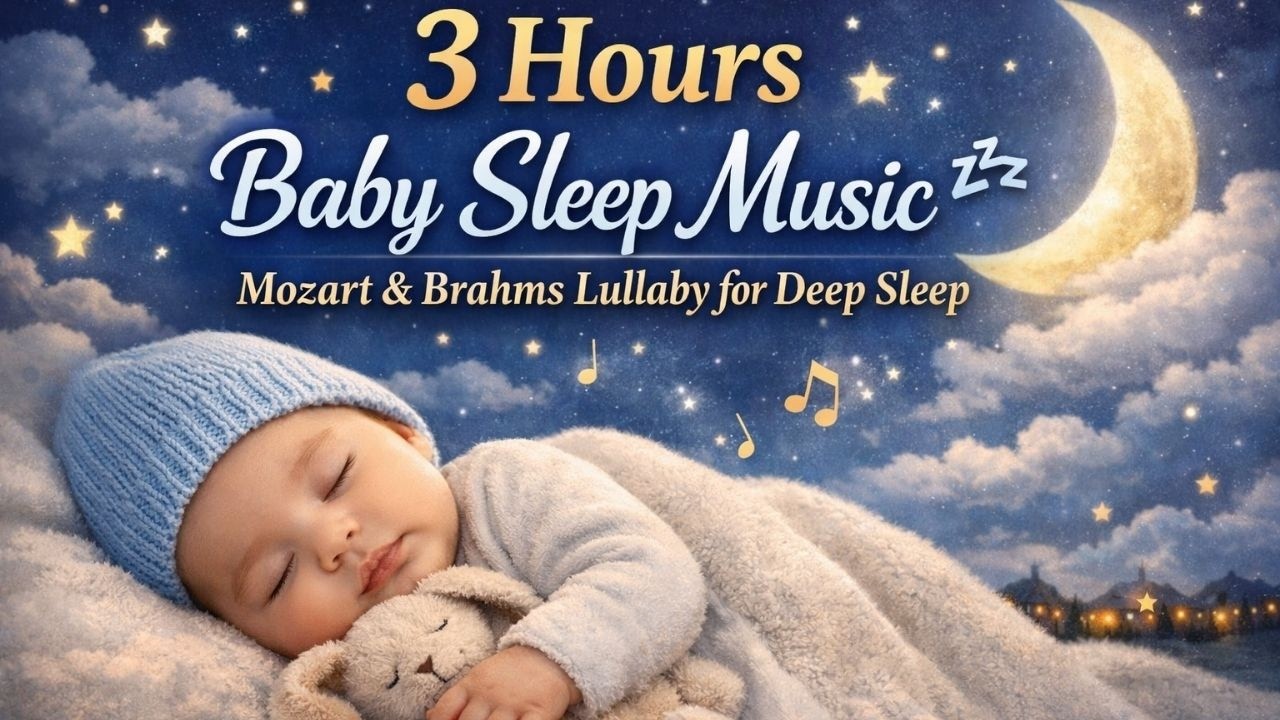 Baby Sleep Music 💤 | Mozart & Brahms Lullaby for Deep Sleep