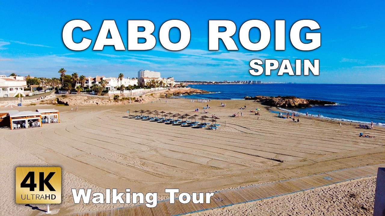 Cabo Roig - Spain, Part 2 | Costa Blanca - Walking Tour [4k 60fps]